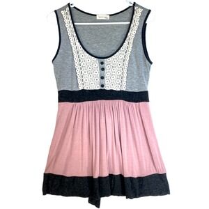 Vtg Monteau Victorian Dollette Babydoll Dollcore Punk Ren Fair Top Women M S Y2k